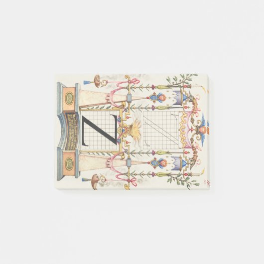 CALLIGRAFIE ANTIEK ALPHABET Z POST-IT® NOTES (Voorkant)