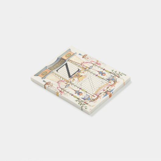 CALLIGRAFIE ANTIEK ALPHABET Z POST-IT® NOTES (Schuin)