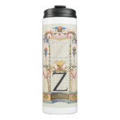 CALLIGRAFIE ANTIEK ALPHABET Z THERMOSBEKER (Voorkant)