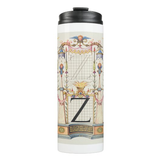 CALLIGRAFIE ANTIEK ALPHABET Z THERMOSBEKER (Voorkant)