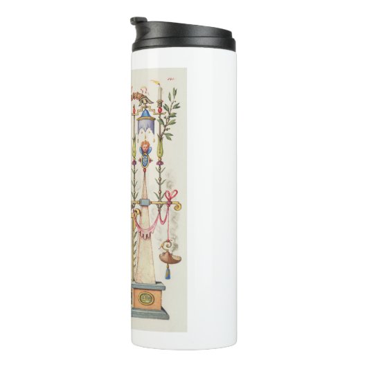 CALLIGRAFIE ANTIEK ALPHABET Z THERMOSBEKER (Geroteerd rechts)