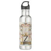 CALLIGRAFIE ANTIEK ALPHABET Z WATERFLES  (Voorkant)