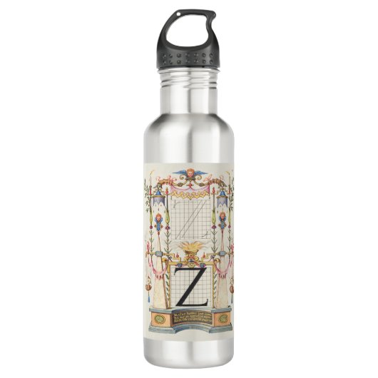 CALLIGRAFIE ANTIEK ALPHABET Z WATERFLES (Voorkant)