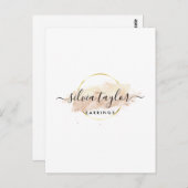 Calligrafie art. Veroorbare beeldschermkaart Briefkaart (Voorkant / Achterkant)