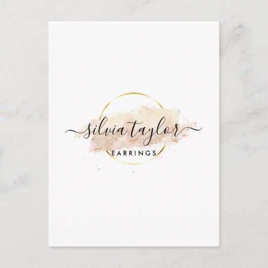 Calligrafie art. Veroorbare beeldschermkaart Briefkaart (Voorkant)