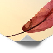 Calligrafie Autumn Leaf Vrijgezellenfeest Welkom Poster (Hoek)