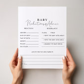 Calligrafie-Baby en advieskaarten