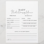 Calligrafie-Baby en advieskaarten (Voorkant)