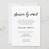 Calligrafie Baby Vrijgezellenfeest per post Save The Date (Voorkant)