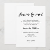 Calligrafie Baby Vrijgezellenfeest per post Save The Date (Voorkant / Achterkant)