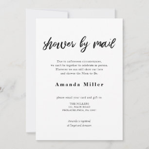 Calligrafie Baby Vrijgezellenfeest per post Save The Date