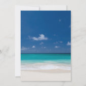 Calligrafie Beach Bridal Shower-uitnodigingen Kaart (Achterkant)