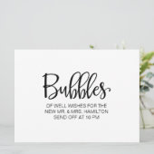 Calligrafie | "Bellen" Op maat gemaakte afscheidsc Kaart (Staand voorkant)