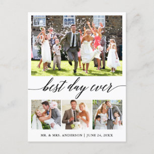 Calligrafie Beste dag ooit 4 Foto Hartelijk dank Briefkaart