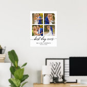 Calligrafie Beste dag ooit 4 Fotohuwelijk Poster (Thuiskantoor)
