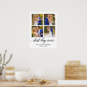 Calligrafie Beste dag ooit 4 Fotohuwelijk Poster (Keuken)