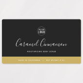 Calligrafie Bewerkbare Kleuren Contrast Product Labels (Design 1)