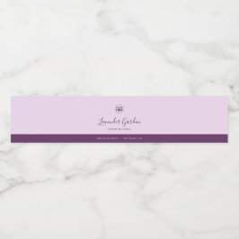 Calligrafie Bewerkbare Kleuren Contrast Productlab Waterfles Etiket