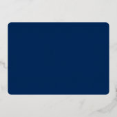 Calligrafie bij het laatste script koninklijke bla folie feestdagenkaart (Achterkant)