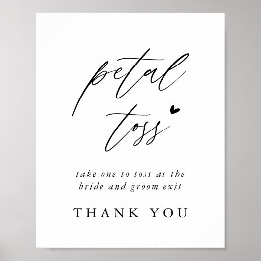 Calligrafie Bindbalken met petal Poster (Voorkant)