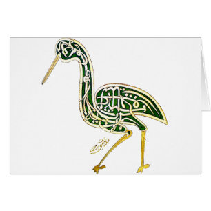 Calligrafie Bird (Stork)