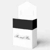 Calligrafie Black Roos Wedding Bedankdoosjes (Geopend)