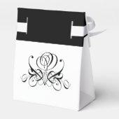 Calligrafie Black Roos Wedding Bedankdoosjes (Achterkant)