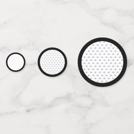 Calligrafie Black Roos Wedding Confetti (Achterkanten)