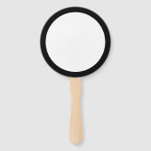 Calligrafie Black Roos Wedding Handwaaier (Achterkant)