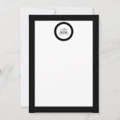 Calligrafie Black Roos Wedding Kaart (Voorkant)