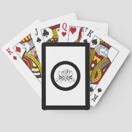 Calligrafie Black Roos Wedding Pokerkaarten