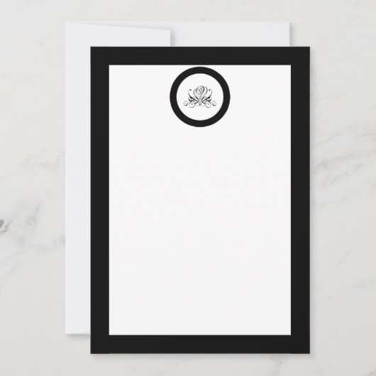 Calligrafie Black Roos Wedding Save The Date (Voorkant)