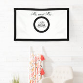 Calligrafie Black Roos Wedding Spandoek (Insitu)