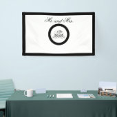 Calligrafie Black Roos Wedding Spandoek (Beurs)