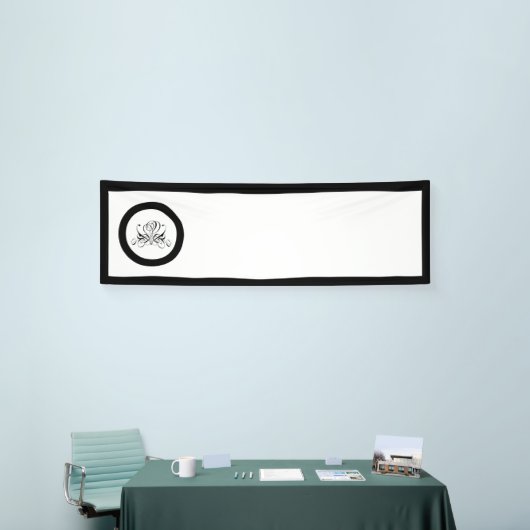 Calligrafie Black Roos Wedding Spandoek (Beurs)