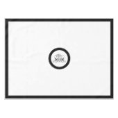 Calligrafie Black Roos Wedding Tafelkleed (Voorkant (Horizontaal))