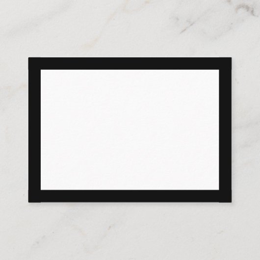 Calligrafie Black Roos Wedding Visitekaartje (Achterkant)