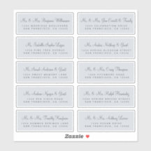 Calligrafie Blue Wedding Guest Adresetiketten
