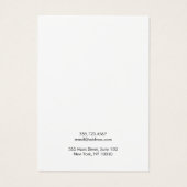 Calligrafie Blush Pink Earling Display Card Visitekaartje (Achterkant)