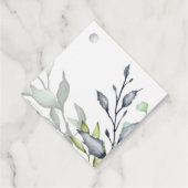 Calligrafie Botanische bruiloft Bedankjes Labels (Achterkant)