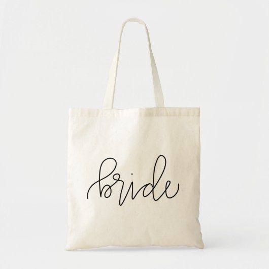 Calligrafie Bride Canvas tas (Voorkant)