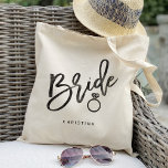 Calligrafie-bride Tote Bag<br><div class="desc">Bekijk meer dan 100 populaire trouwstijlen van het collectie "Wedding Canvas tassen" van mijn winkel! canvas tassen,  bruiloft canvas tassen,  canvas tassen bruiloft,  minimalistische bruiloft</div>