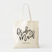 Calligrafie Bridemaid Tote Bag (Voorkant)