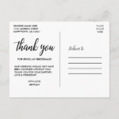 Calligrafie Bridesmaids 4 Foto Collage Hartelijk d Briefkaart (Achterkant)