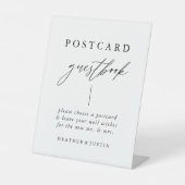 Calligrafie Briefkaart Guestbook Reclamebord Met Voetstuk (Voorkant)