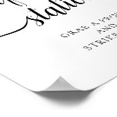 Calligrafie-bruiloft "Selfie-station" Poster (Hoek)