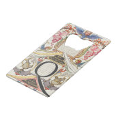 CALLIGRAFIE CALLIGRAPHY LETTER Q JORIS HOEFNAGEL B CREDITKAART FLESSENOPENER (Voorkant Gekanteld)