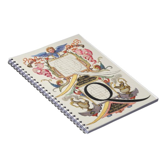 CALLIGRAFIE CALLIGRAPHY LETTER Q JORIS HOEFNAGEL B NOTITIEBOEK (Rechterzijde)