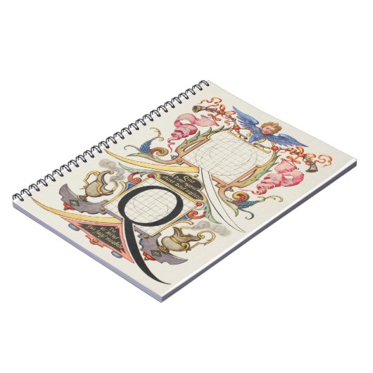 CALLIGRAFIE CALLIGRAPHY LETTER Q JORIS HOEFNAGEL B NOTITIEBOEK (Linkerzijde)