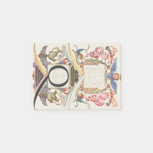 CALLIGRAFIE CALLIGRAPHY LETTER Q JORIS HOEFNAGEL B POST-IT® NOTES (Voorkant)